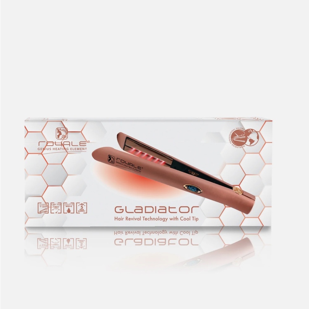 Royale Gladiator Hair Straightener in Rose Gold